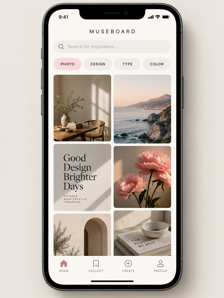 Museboard Mobile Interface