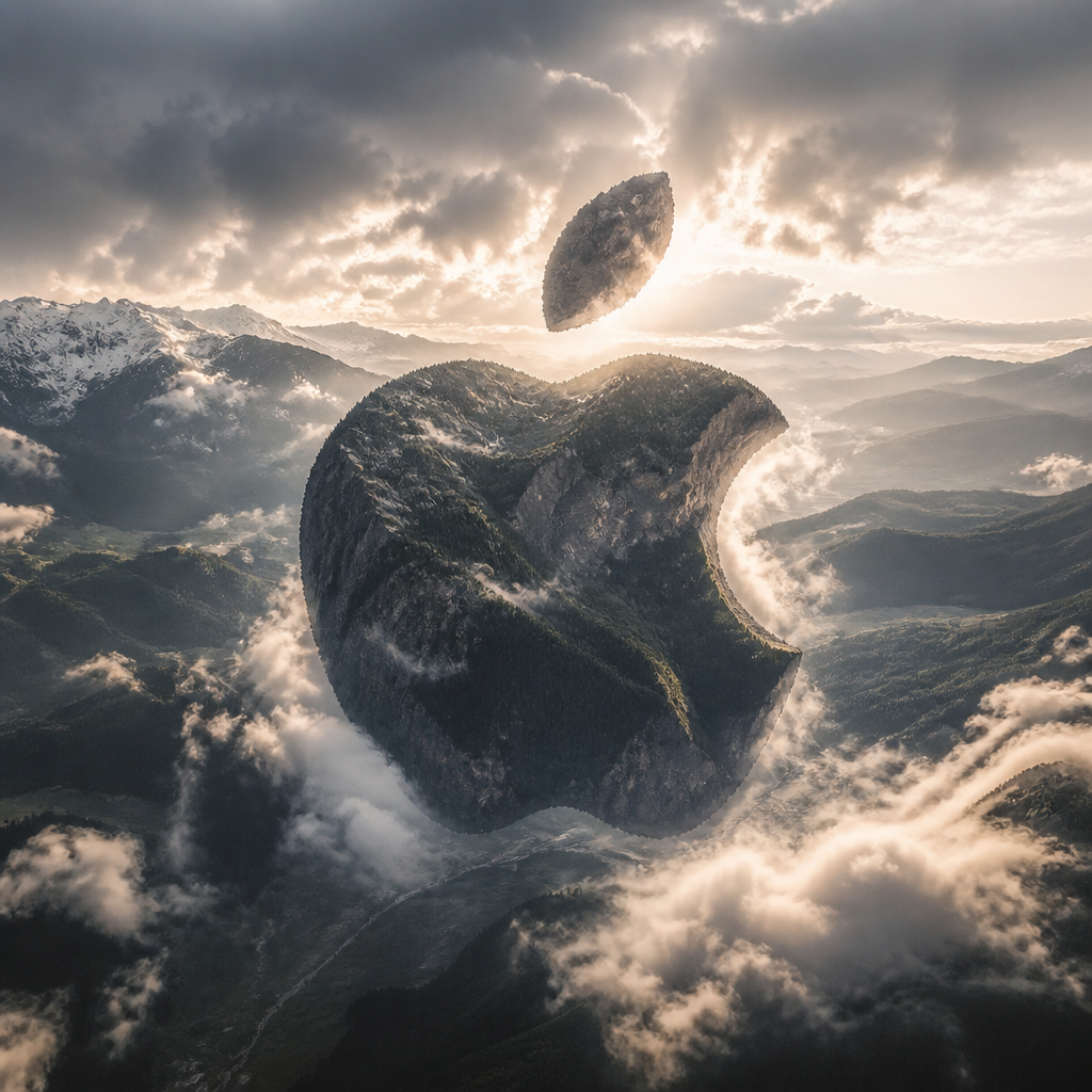 Hidden Logo Landscape Illusion