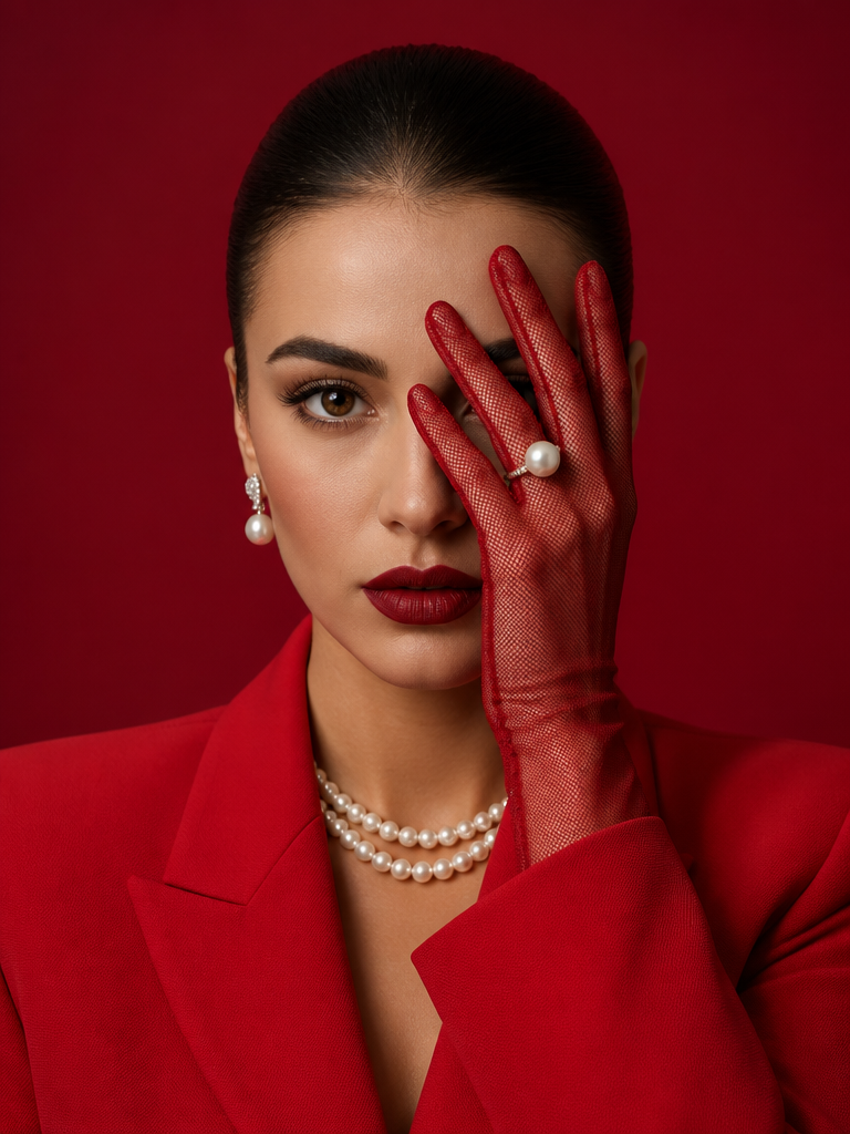 Statement Glove Beauty Portrait