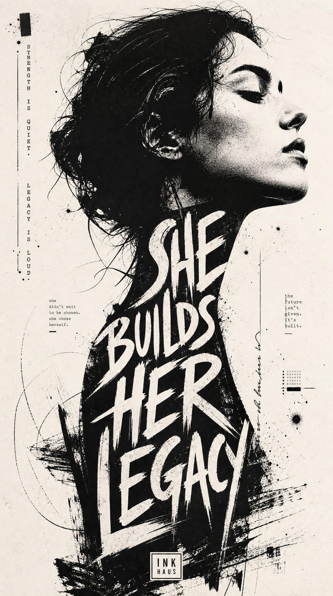 Experimental Typographic Portrait Poster