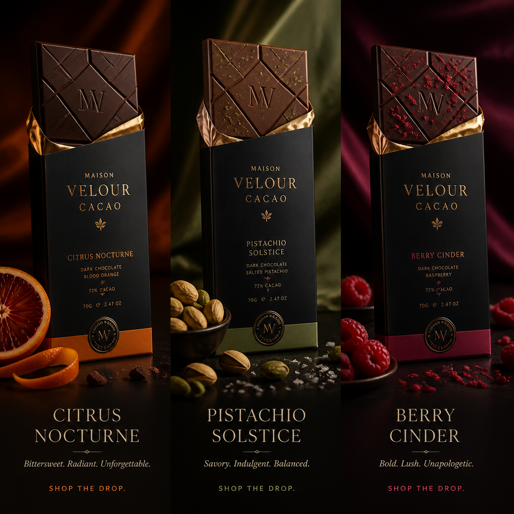 Maison Velour Luxury Chocolate Campaign