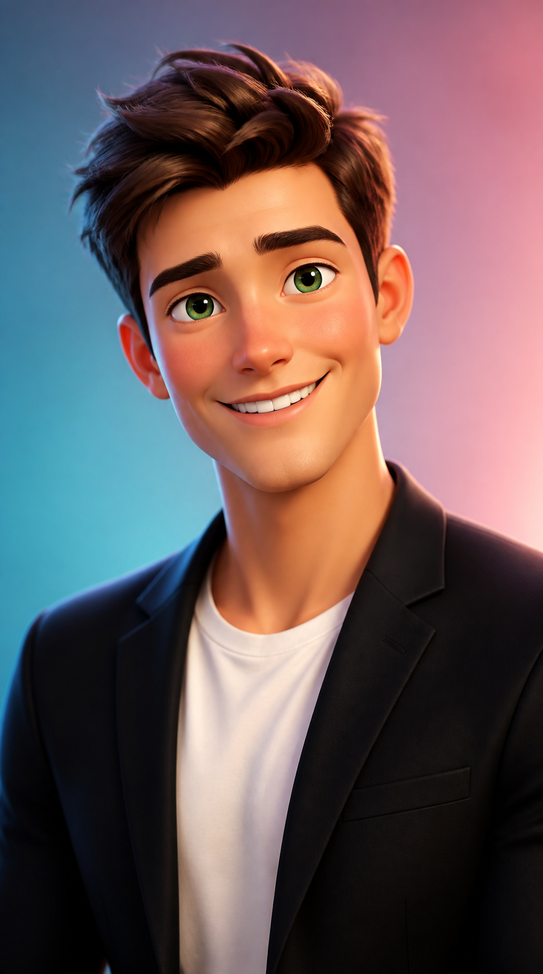 Polished 3D Cartoon Portrait
