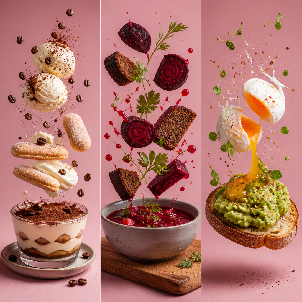 Levitating Food Photography Series