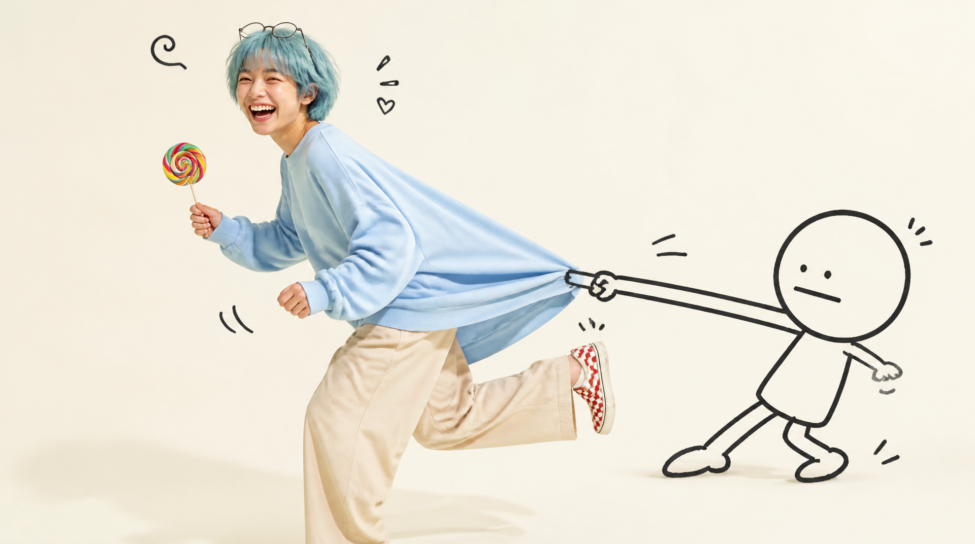 Playful Doodle Tug Fashion Photo