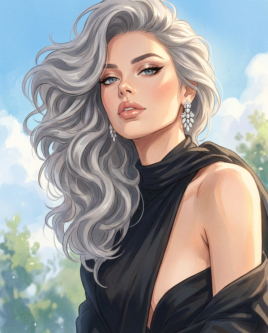 Painted Anime-Film Portrait