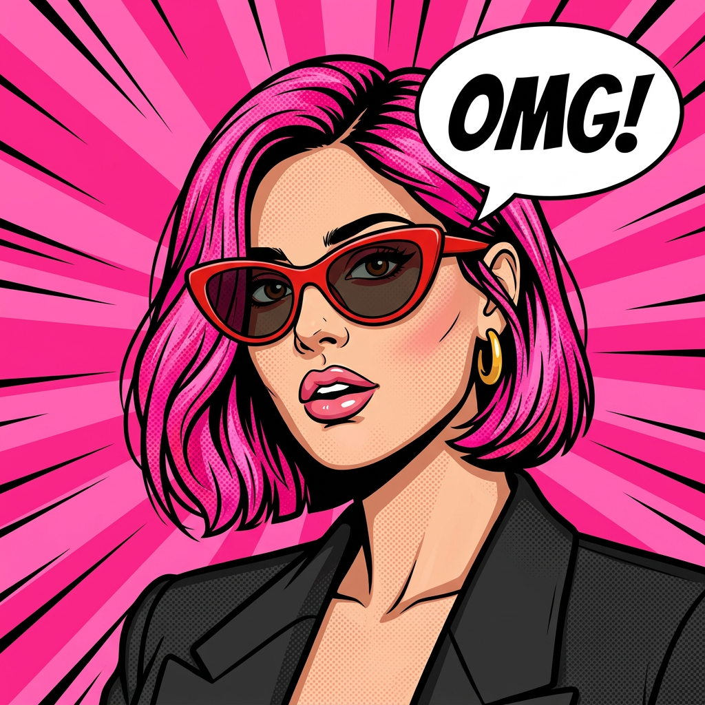 Comic Pop-Art Portrait