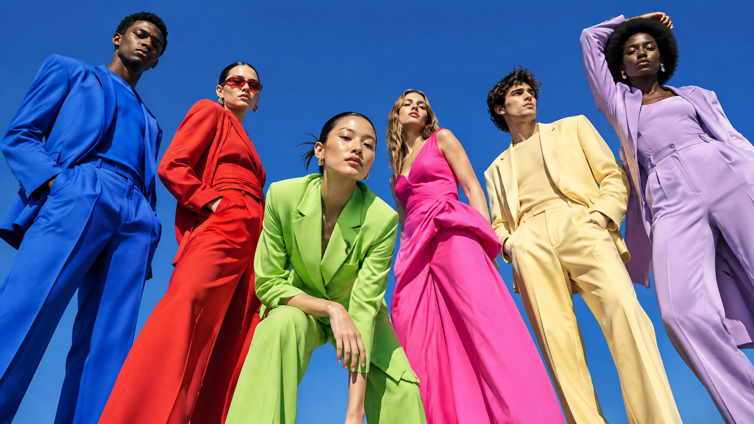 Six-Color Low-Angle Fashion Campaign