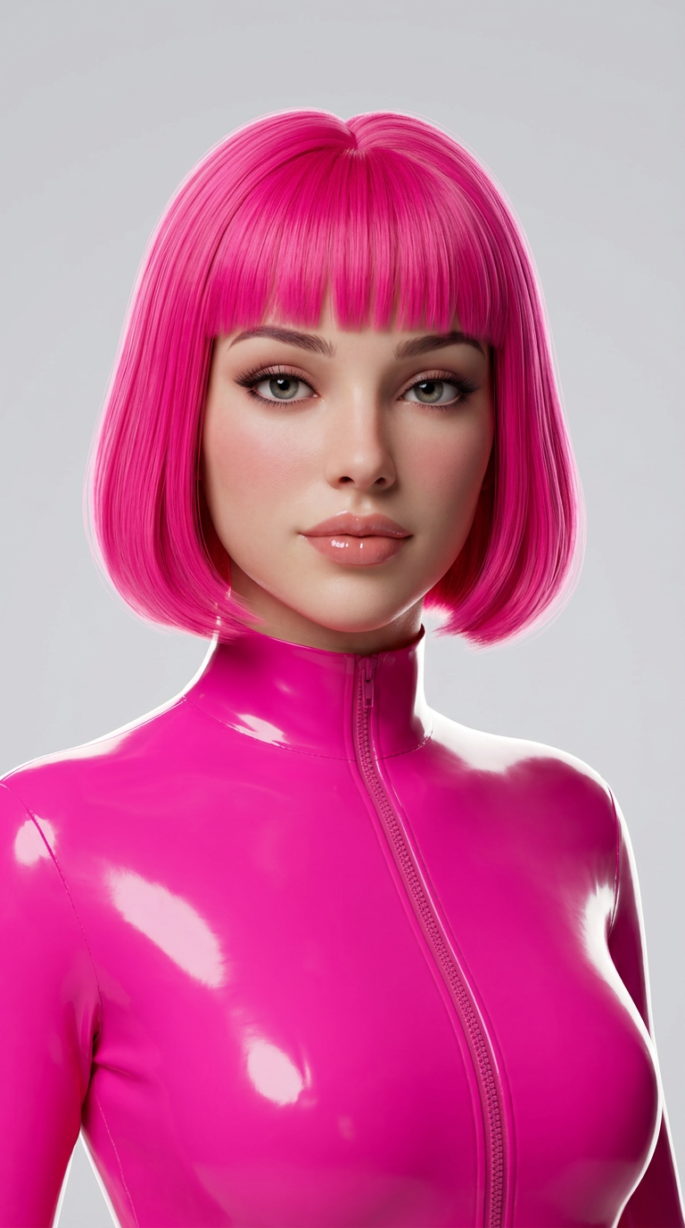 Pink-Bob Fashion Doll Edit