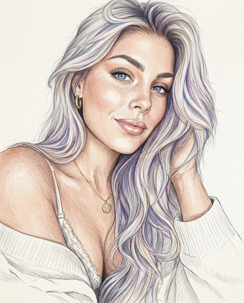 Soft Colored-Pencil Portrait