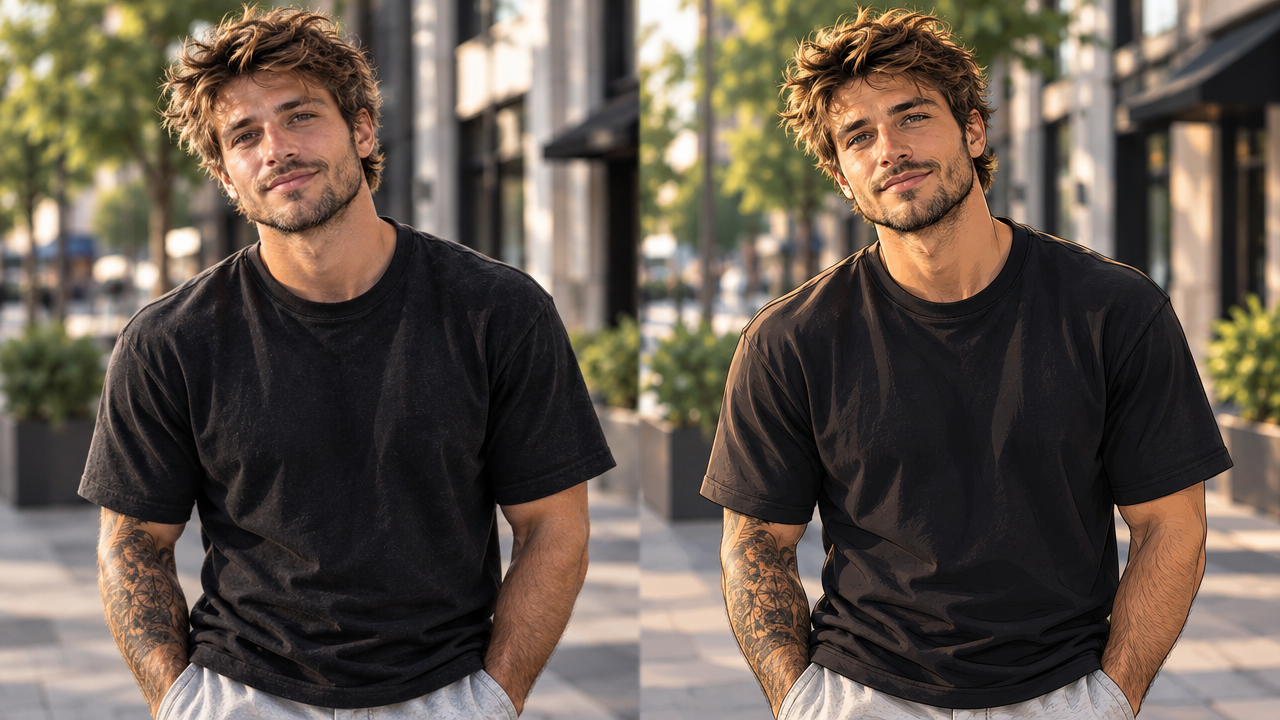 Real-to-Illustrated Street Portrait